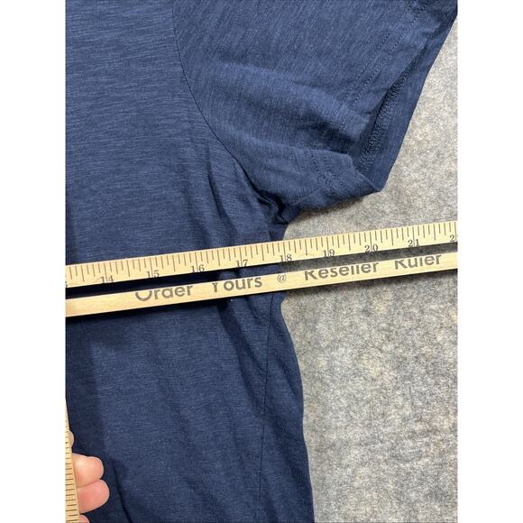 Ariat Shirt Womens XL Blue‎ Short Sleeve Crew Neck Cowgirl American Flag Bison - Picture 4 of 9